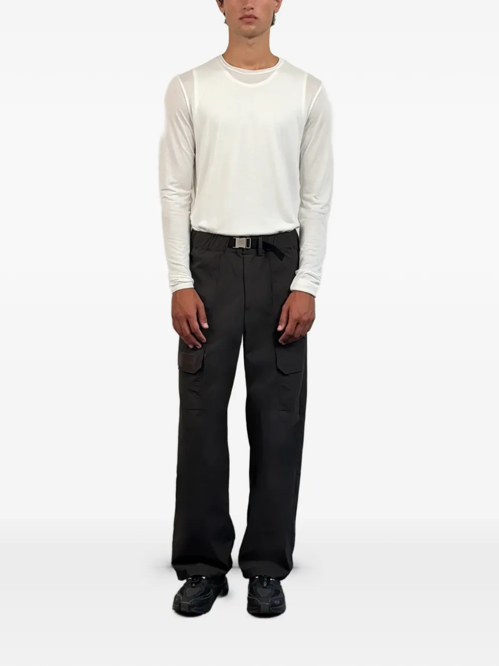 Carrer Arden elasticated-waistband trousers - Grijs