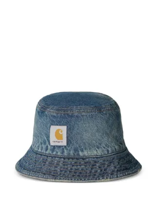 Carhartt WIP Aden スクエアレベル バケットハット | ブルー | FARFETCH JP