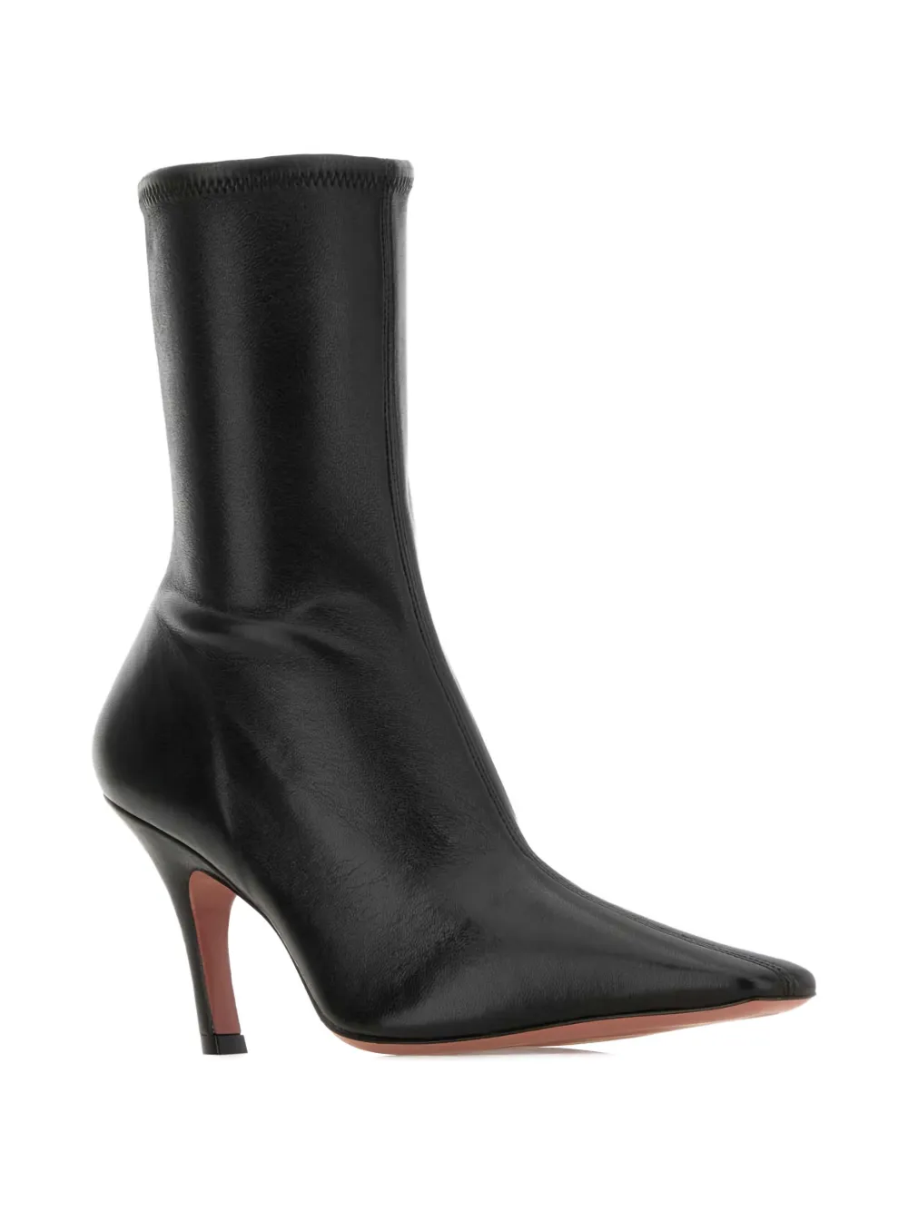 Amina Muaddi Jamie nappa-leather ankle boots Zwart