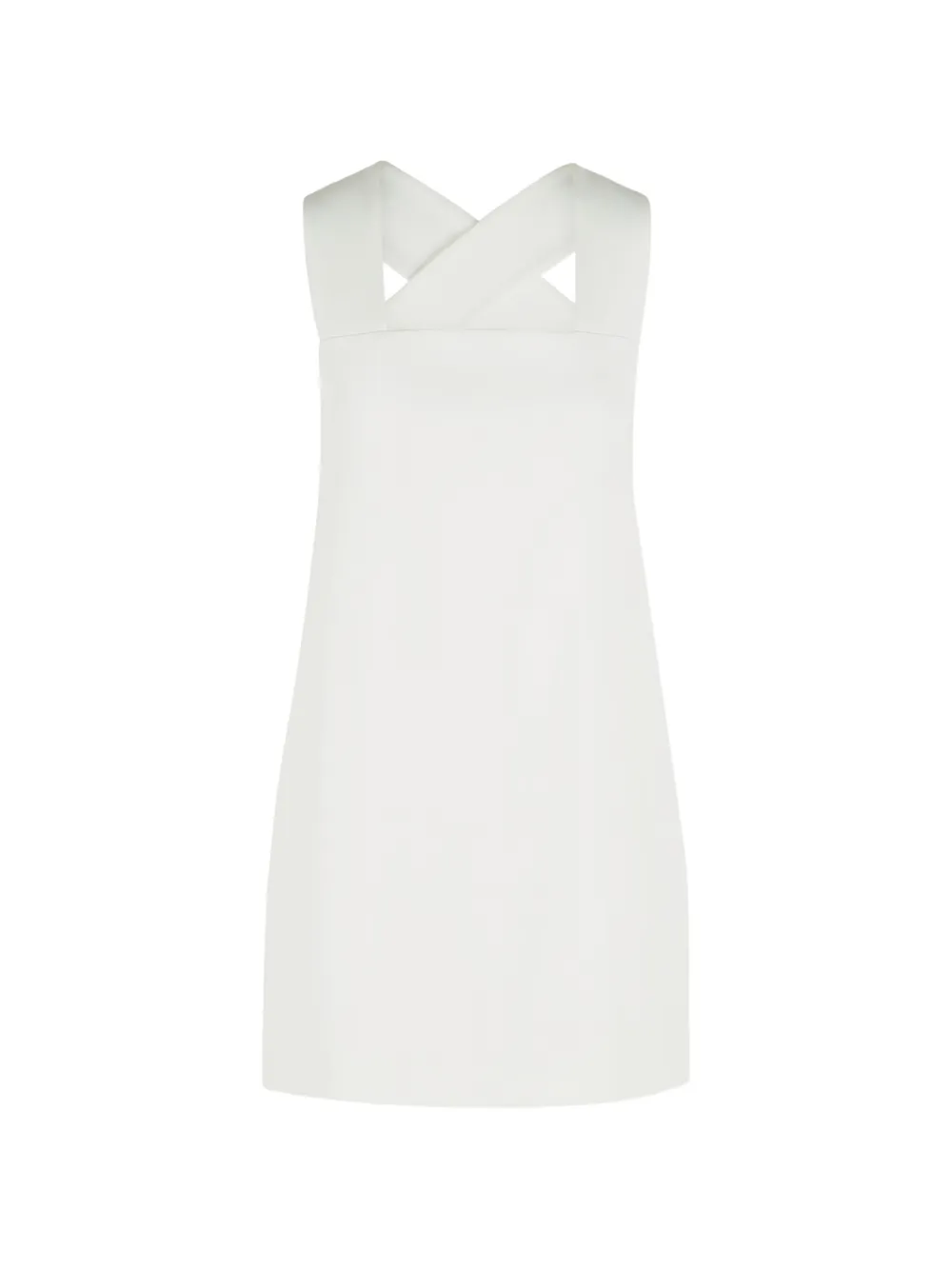 KHAITE Mella square-neck mini dress - Bianco