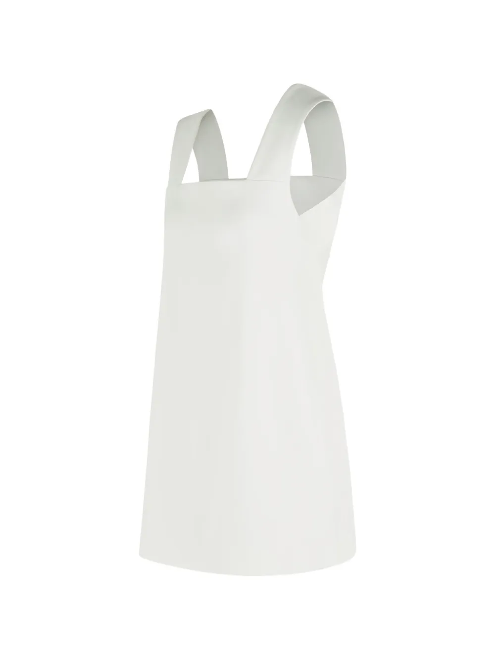  Khaite Mella Square-neck Mini Dress - White 
