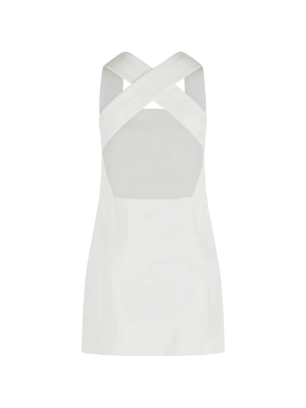 KHAITE Mella square-neck mini dress - Wit