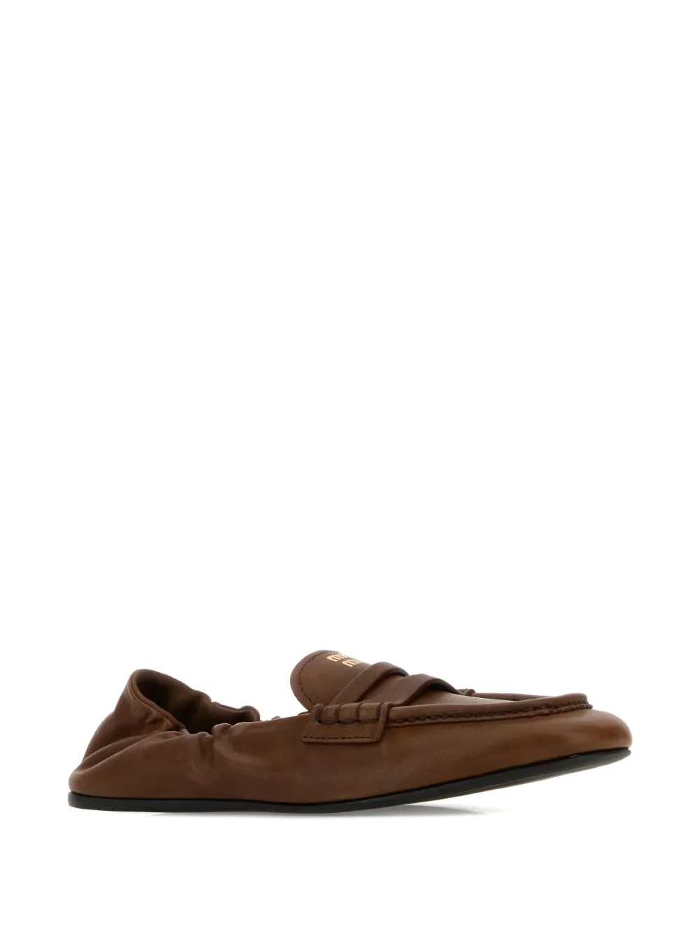 Miu ruched loafers Bruin
