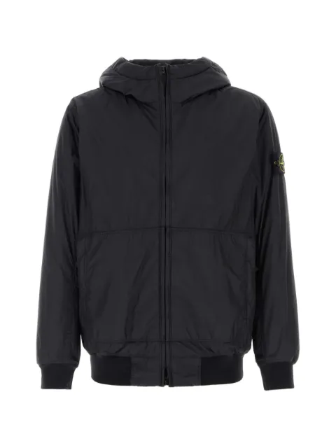 Stone Island chamarra con capucha y parche del logo