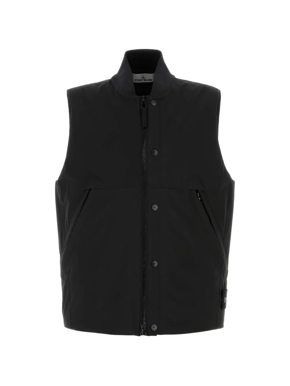 Stone Island zip-up gilet - Schwarz