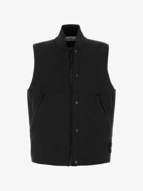 Stone Island Colete com zíper