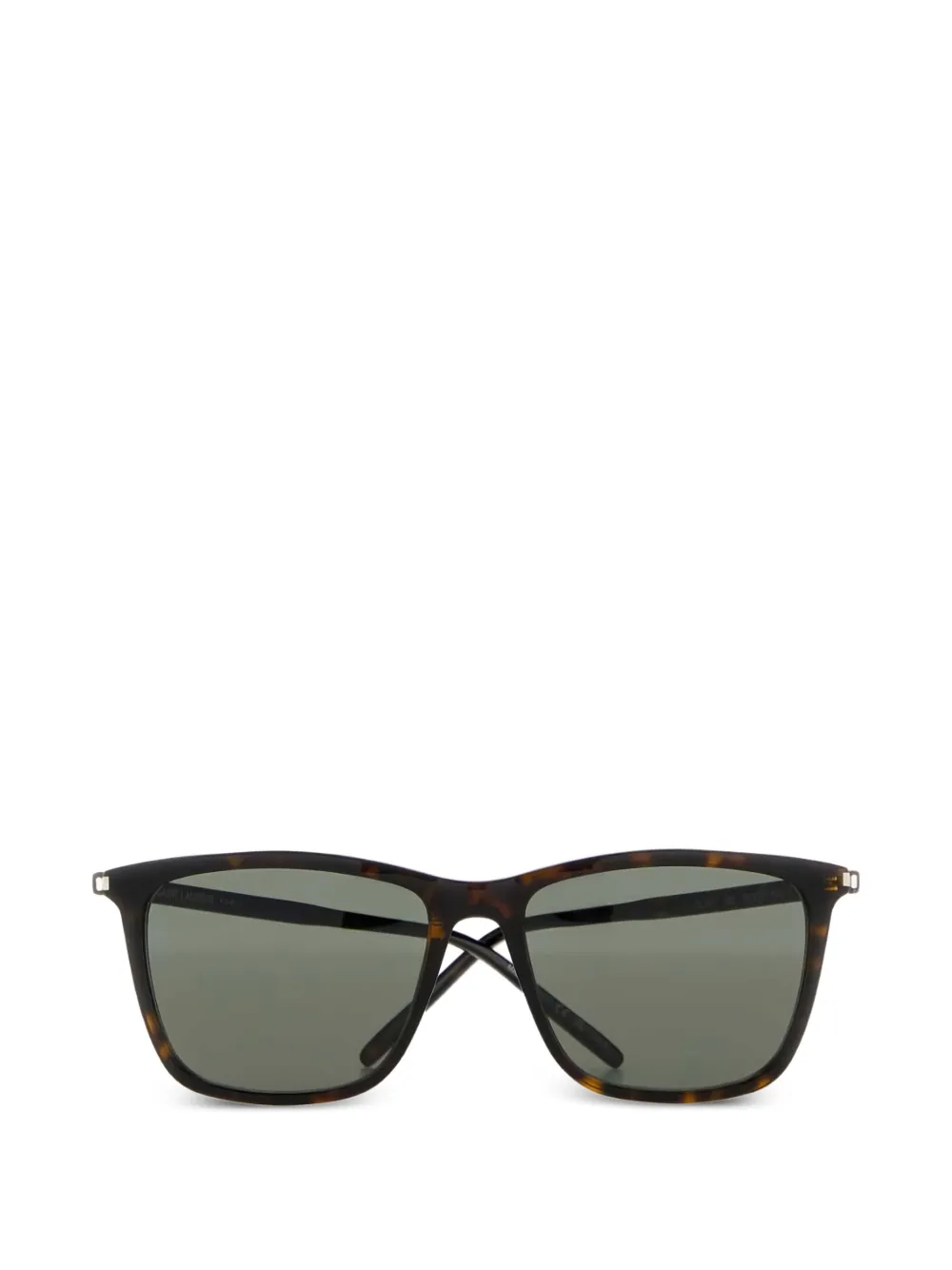 Saint Laurent Sonnenbrille mit eckigem Gestell - Braun