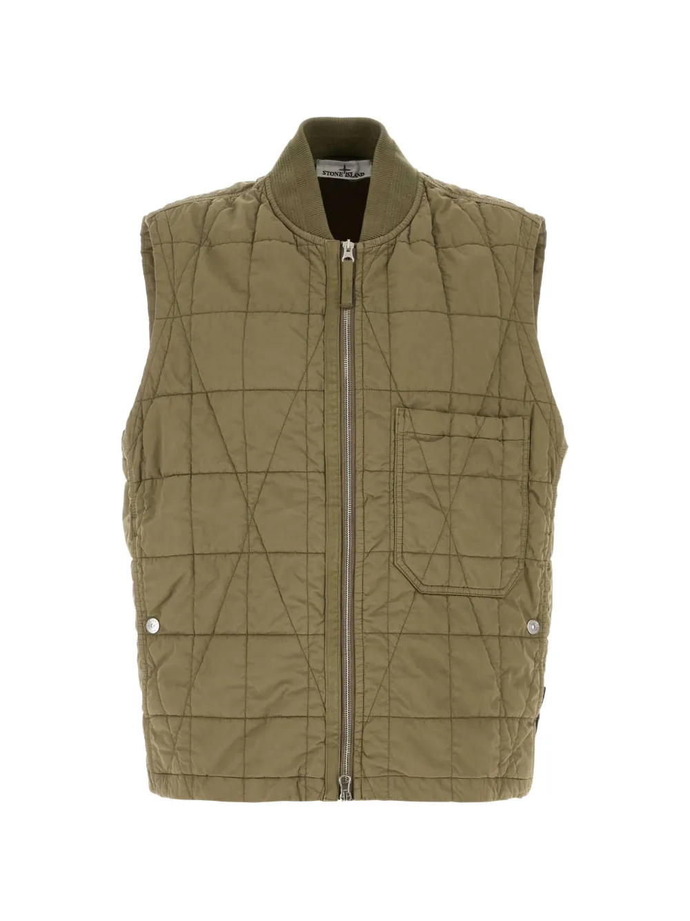 Stone Island quilted zip-up gilet - Grün