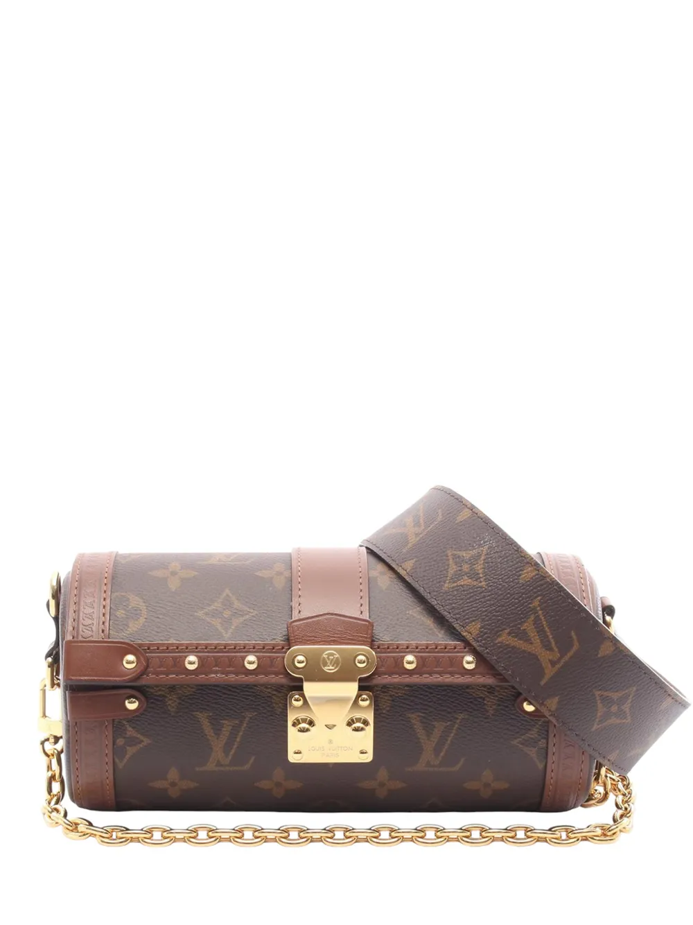 Louis Vuitton Pre-Owned 2021-2025 Monogram Papillon Trunk satchel - Braun