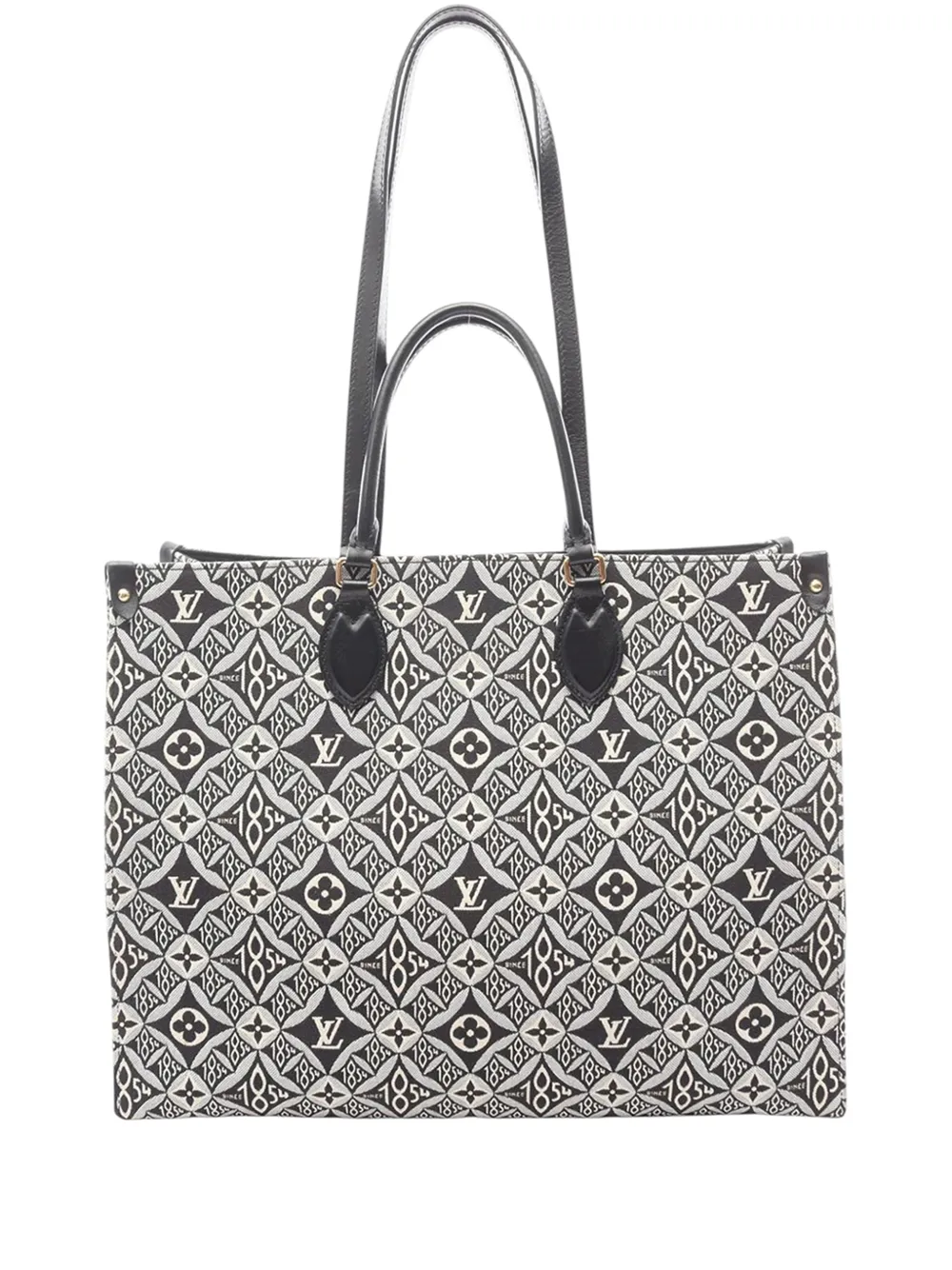 Louis Vuitton Pre-Owned 2021-2025 Monogram Jacquard OntheGo GM Since 1854 satchel - Grau