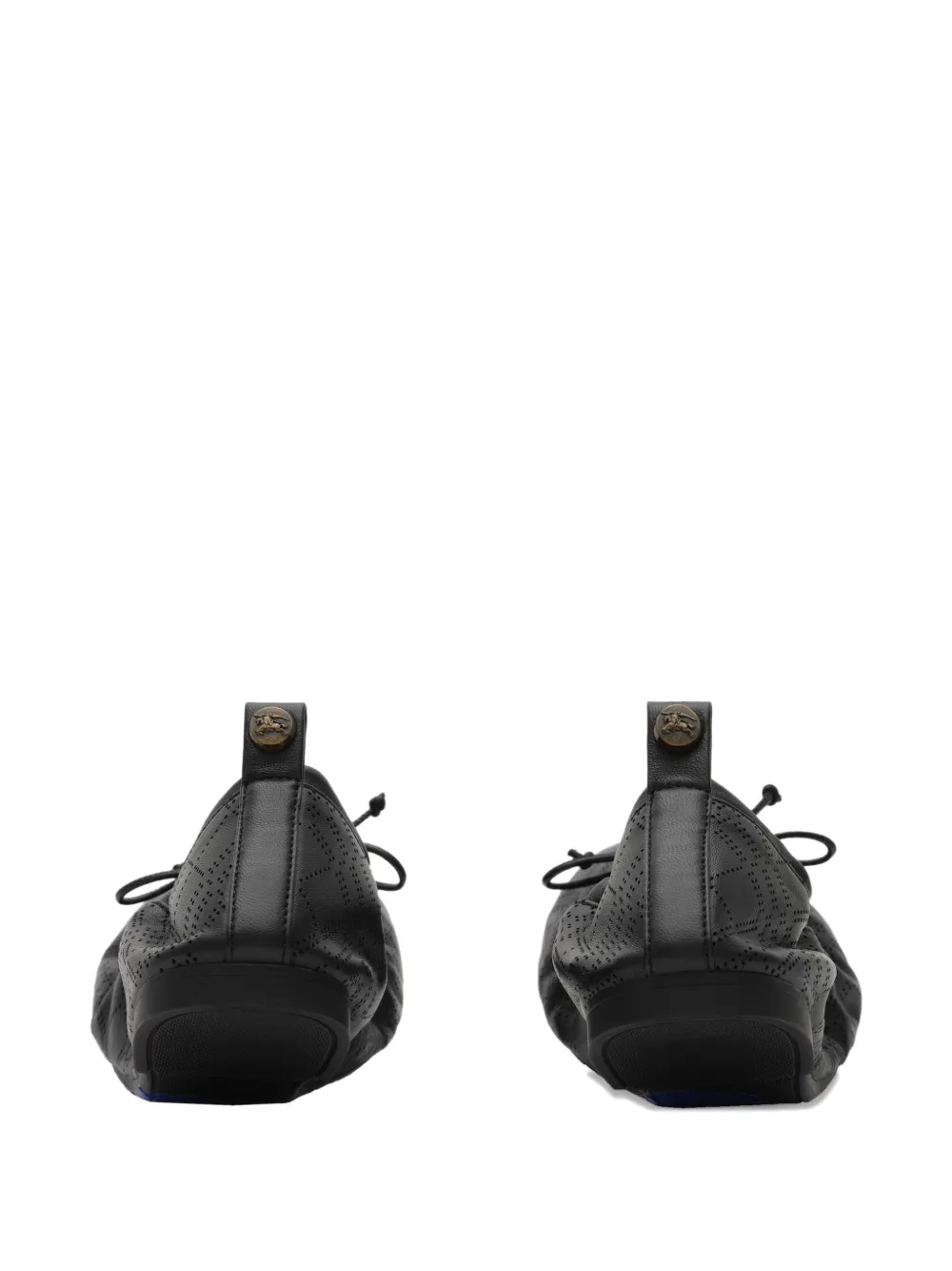 Burberry Ballerina's met geperforeerde details Zwart