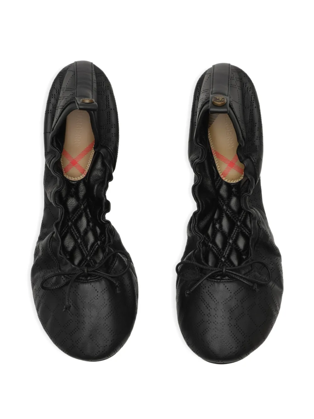 Burberry Ballerina's met geperforeerde details Zwart