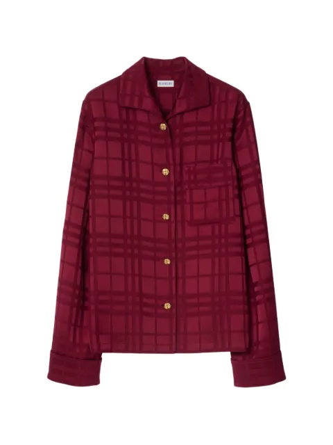 Burberry check pajama top