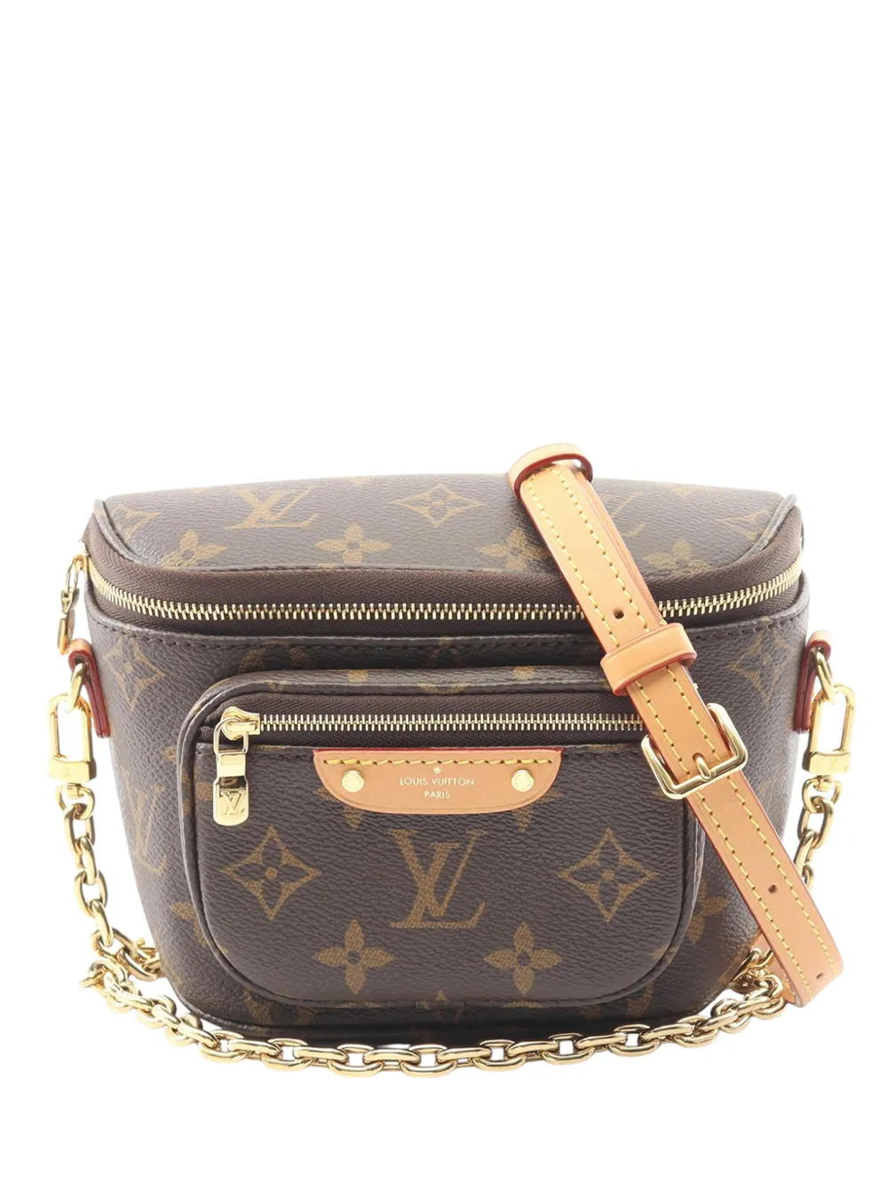 Louis Vuitton Pre-Owned 2021-2025 Monogram Mini Bumbag satchel - Marrone