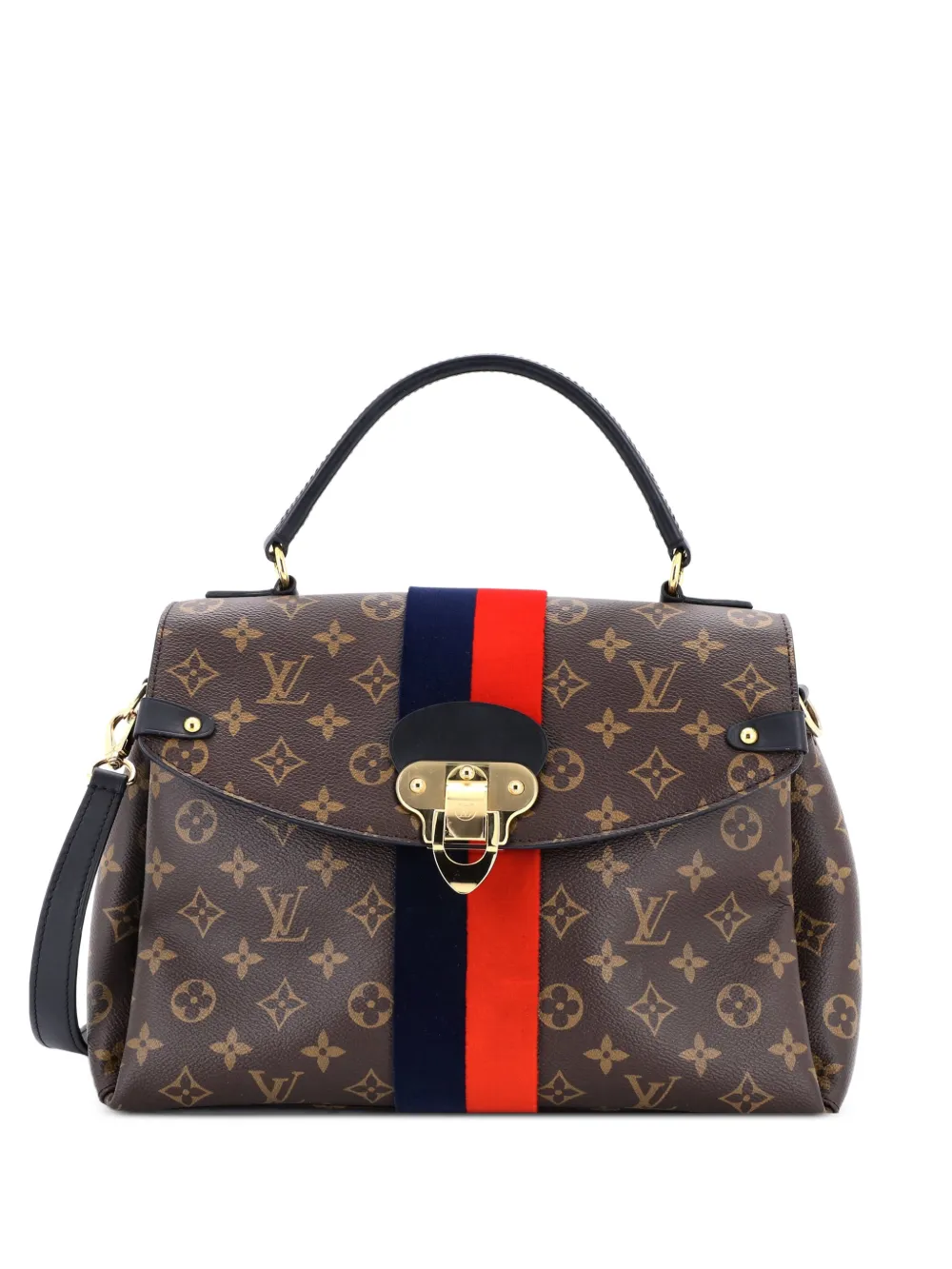 Louis Vuitton Pre-Owned Georges Handbag Monogram Canvas MM satchel - Marrone