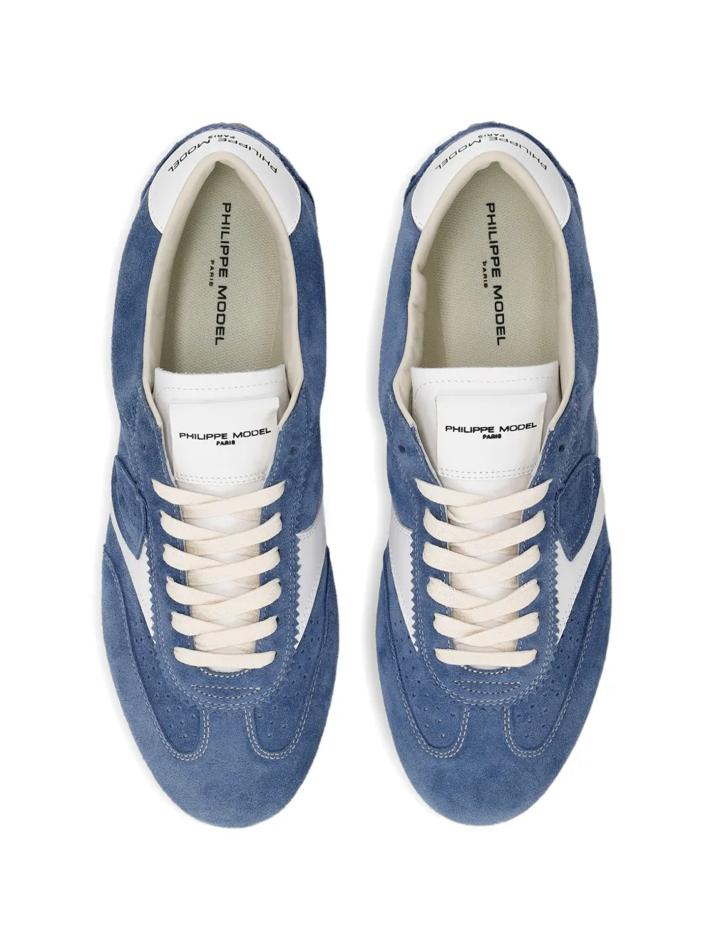 Philippe Model Paris Suède sneakers Blauw