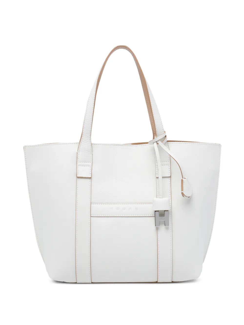 Hogan Script top-handles tote bag - Bianco
