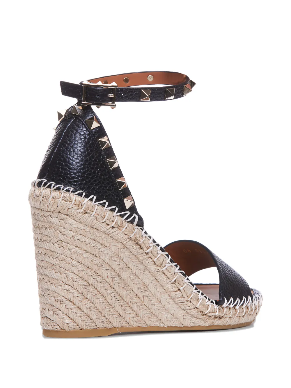Valentino Garavani Double Rockstud heeled espadrilles Zwart
