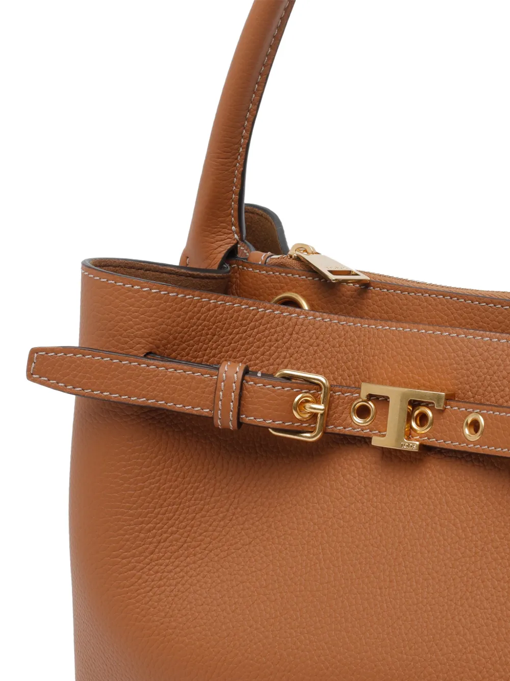 Tod's Kleine leren shopper Bruin