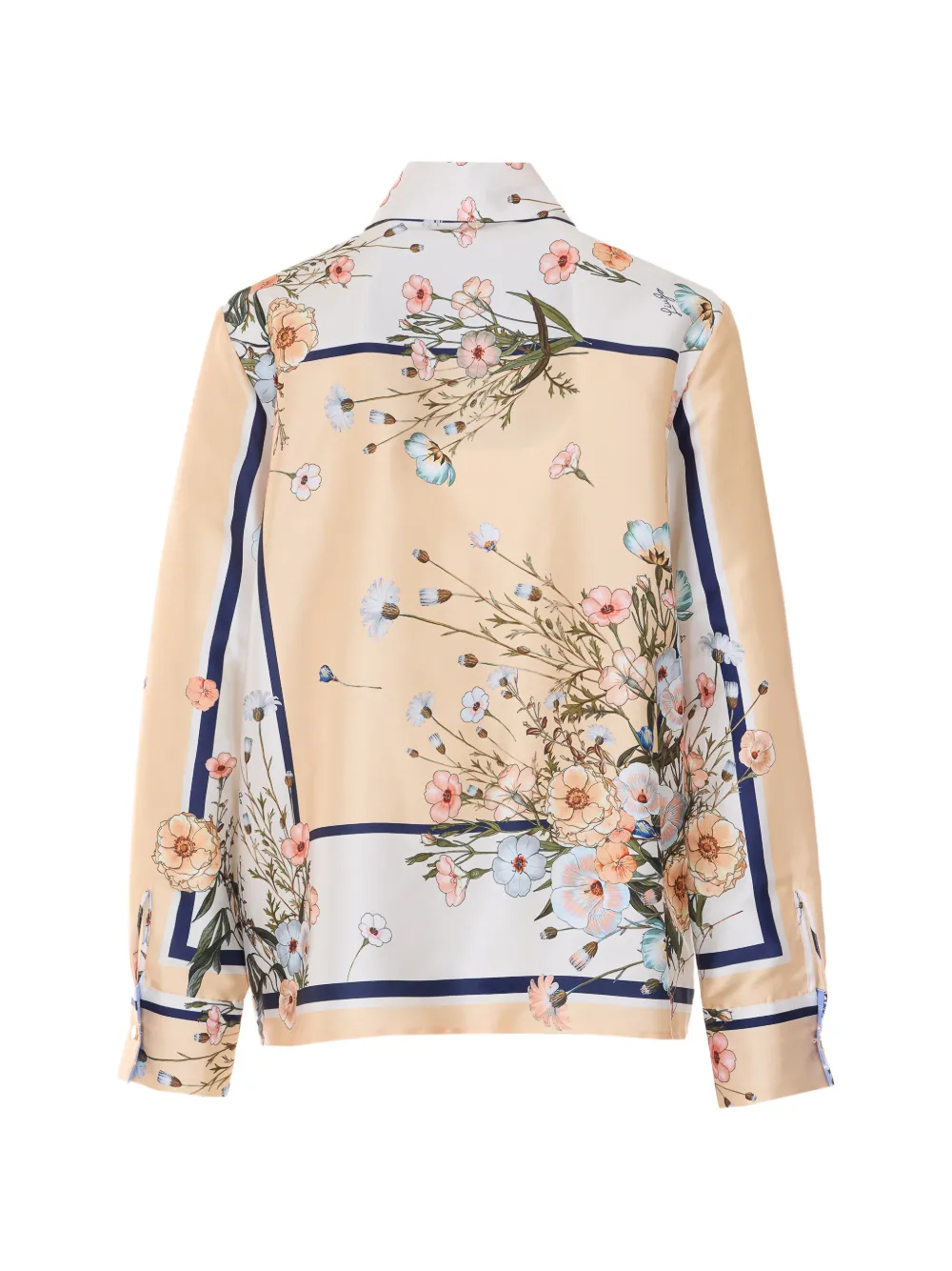 LIU JO floral-print long-sleeve shirt - Beige