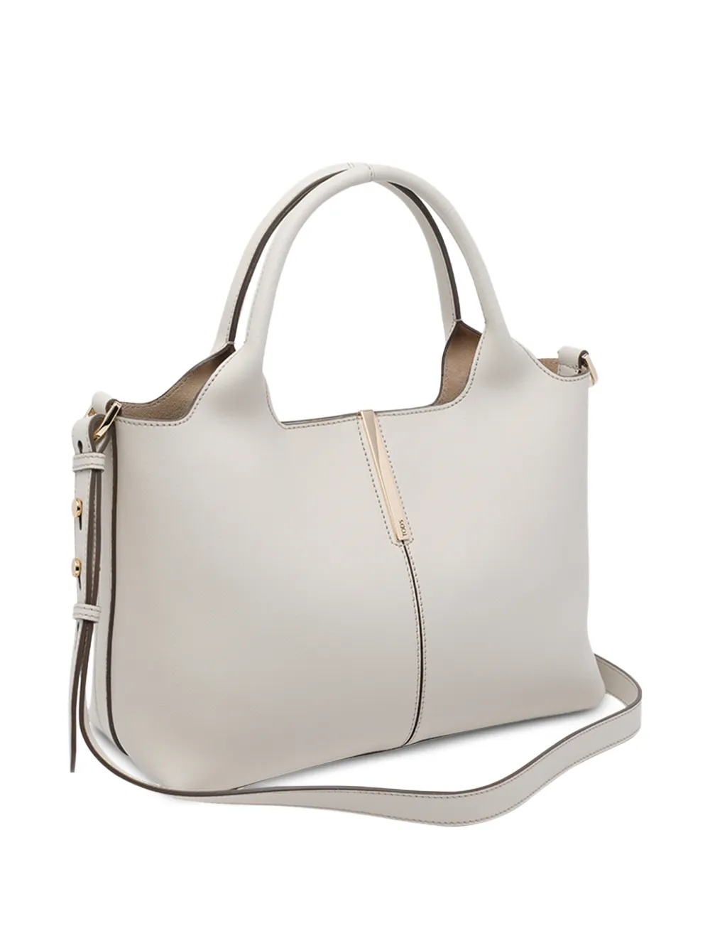  Tod's Adaptable Strap Leather Shopping Bag - Neutrals 