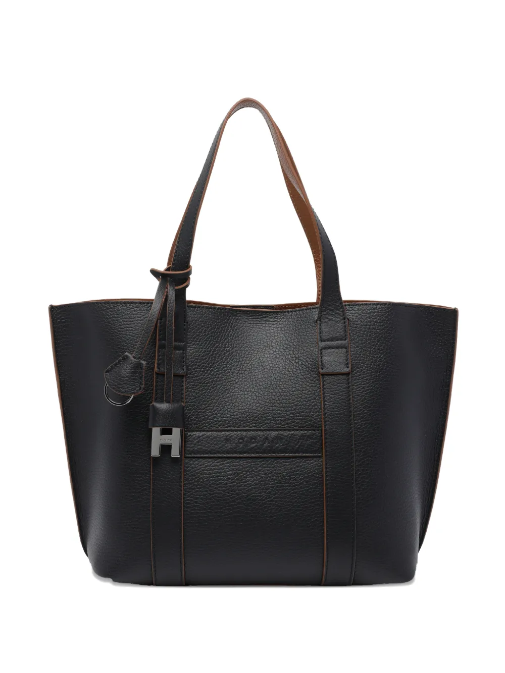 Hogan small Address leather tote bag - Nero