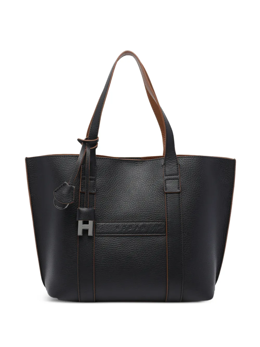 Hogan small Address leather tote bag - Nero