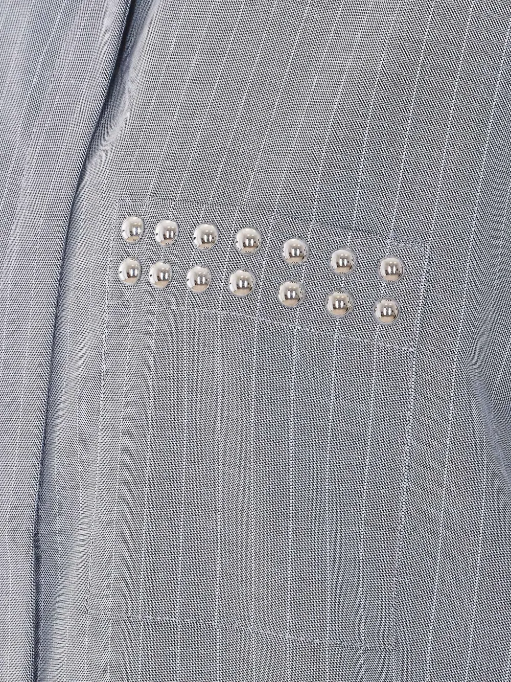 Striped Stud-Embellished Shirt
