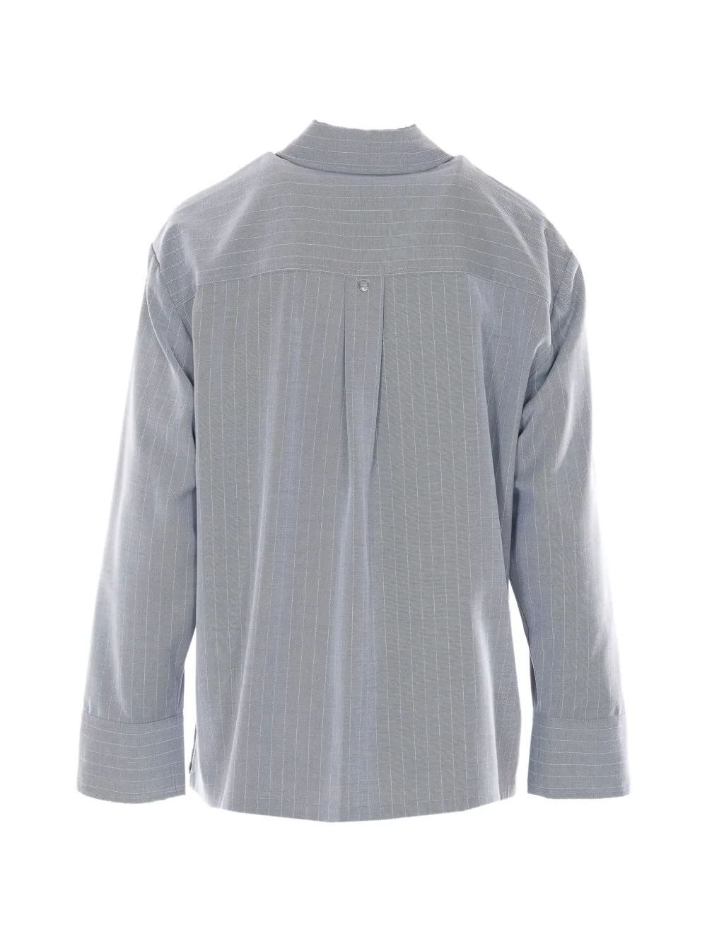 LIU JO striped stud-embellished shirt - Grijs