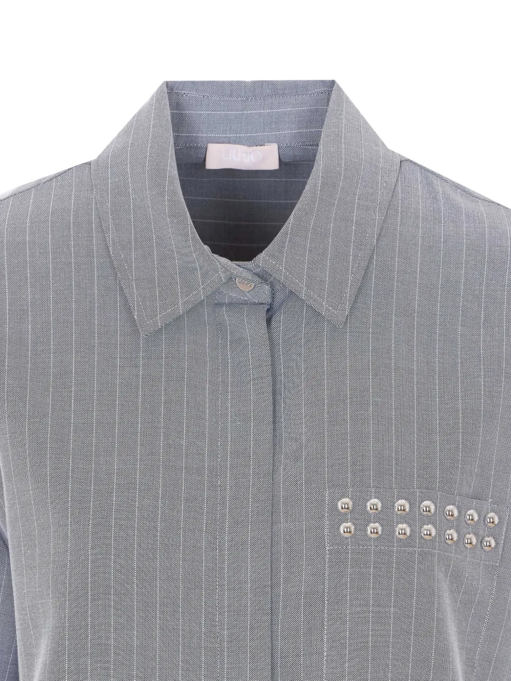 Striped Stud-Embellished Shirt