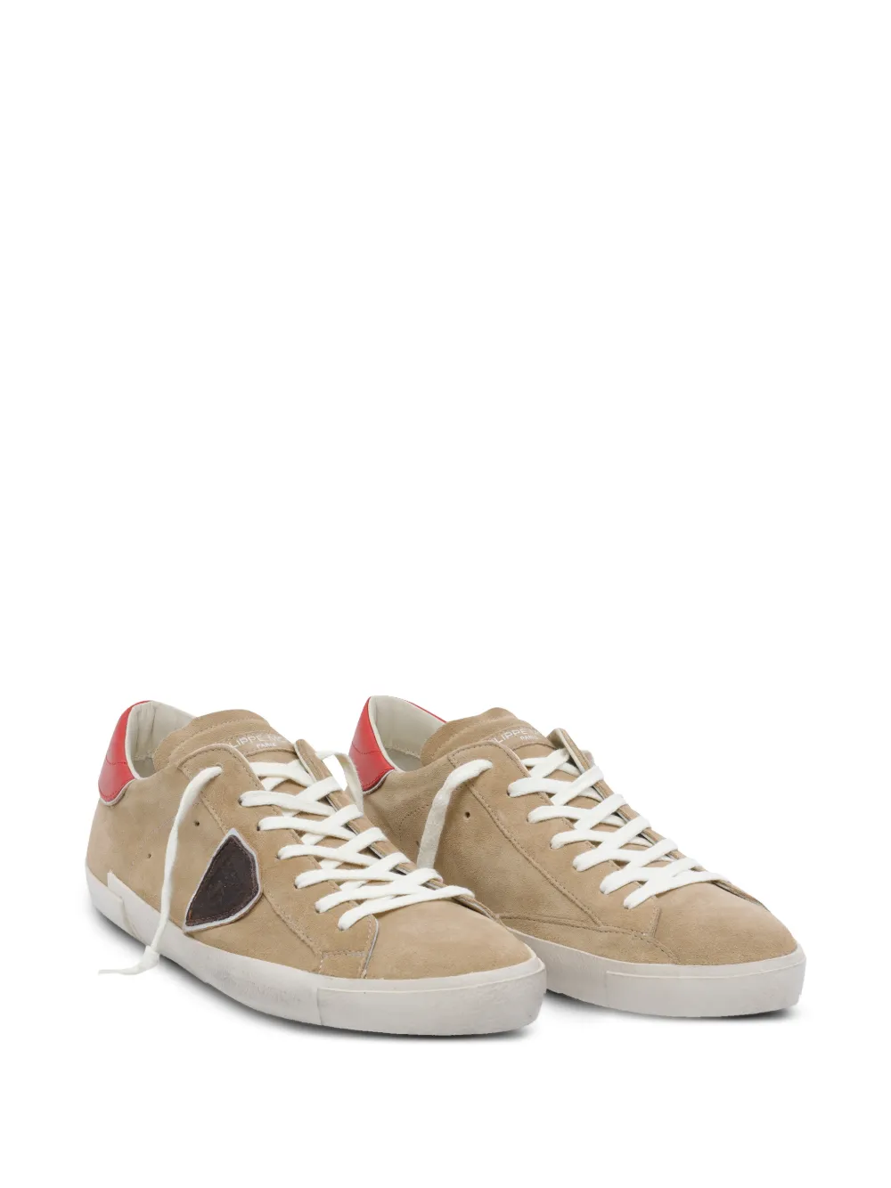 Philippe Model Paris Prsx suède sneakers met logo Beige
