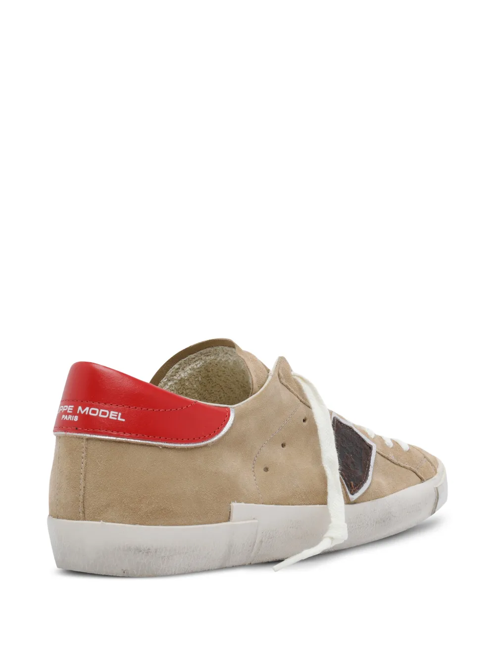 Philippe Model Paris Prsx suède sneakers met logo Beige