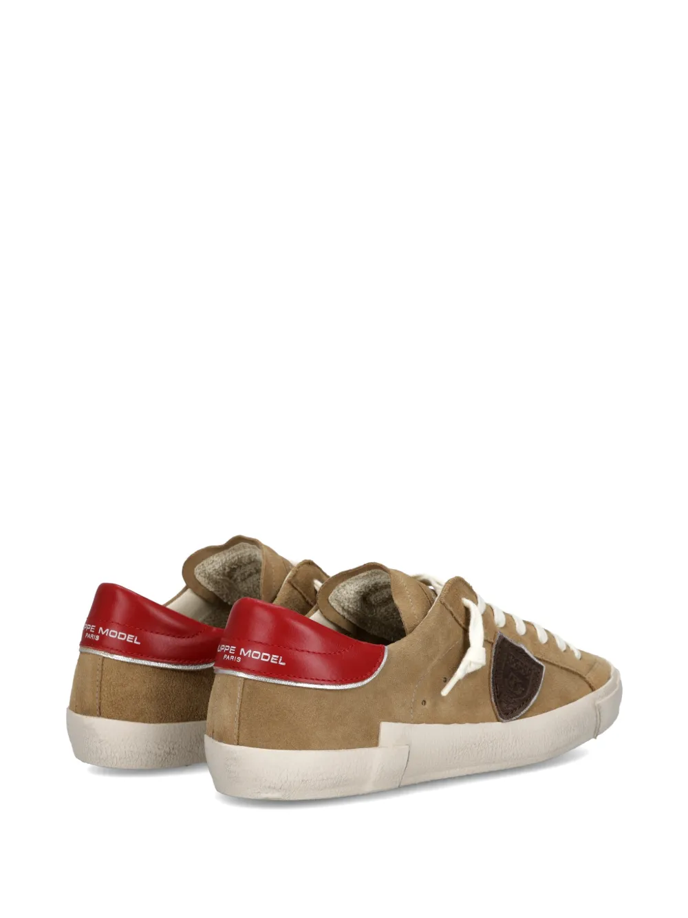 Philippe Model Paris Prsx suède sneakers met logo Beige