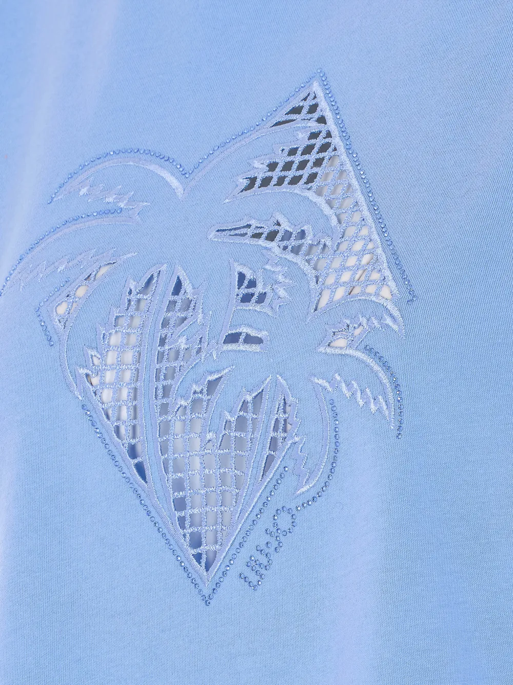  Liu Jo Crystals-embellished T-shirt - Blue 