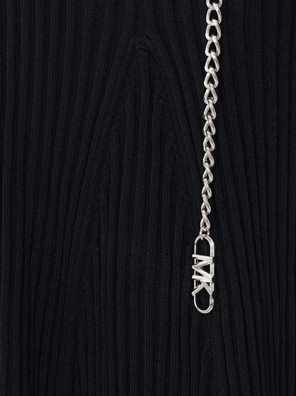 Michael Kors Gebreide jurk met ketting Zwart
