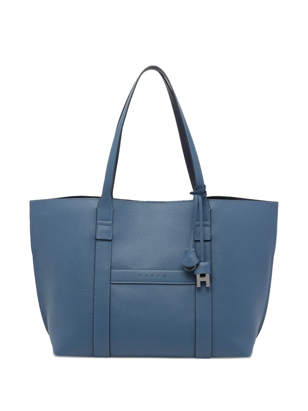 Hogan medium Script H-charm tote bag - Blu