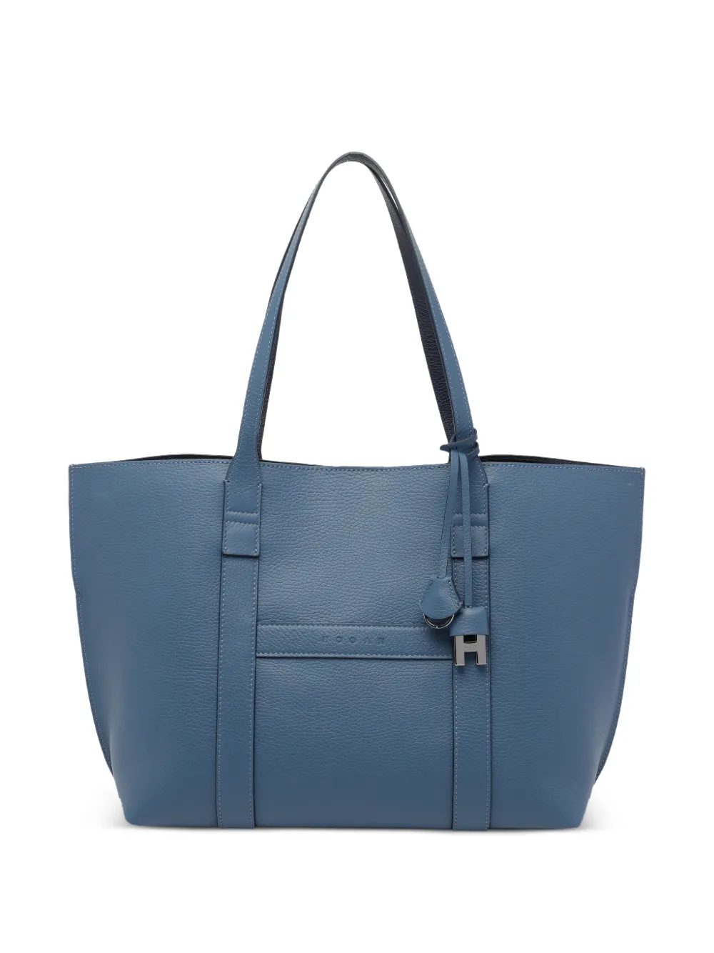 Hogan medium Script H-charm tote bag - Blu