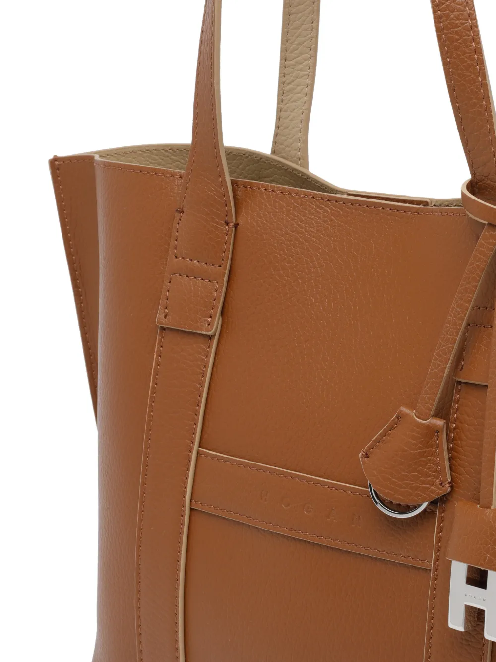 Hogan Kleine Script leren shopper Bruin