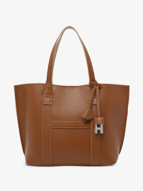 Hogan small Script leather tote bag