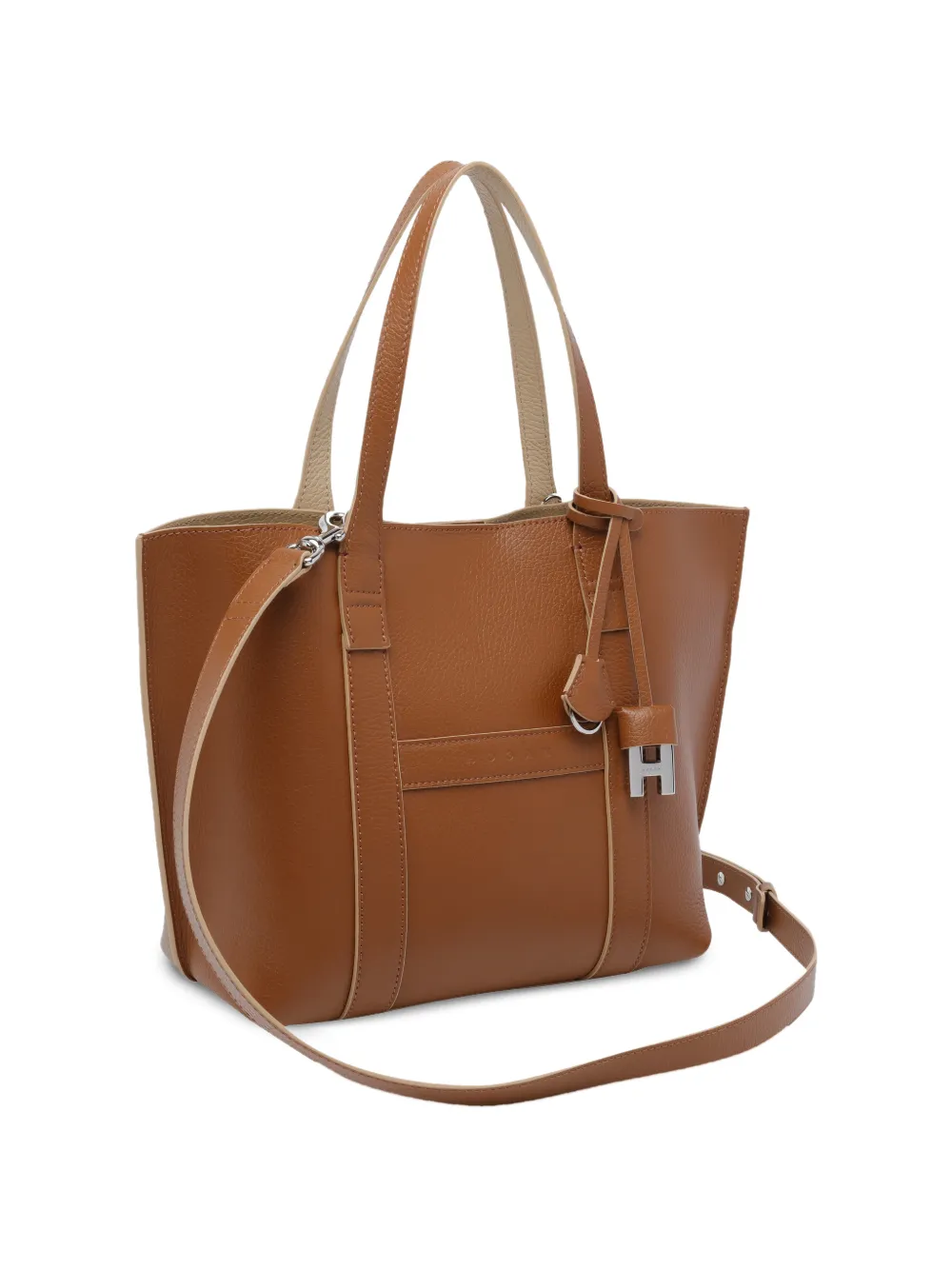 Hogan Kleine Script leren shopper Bruin