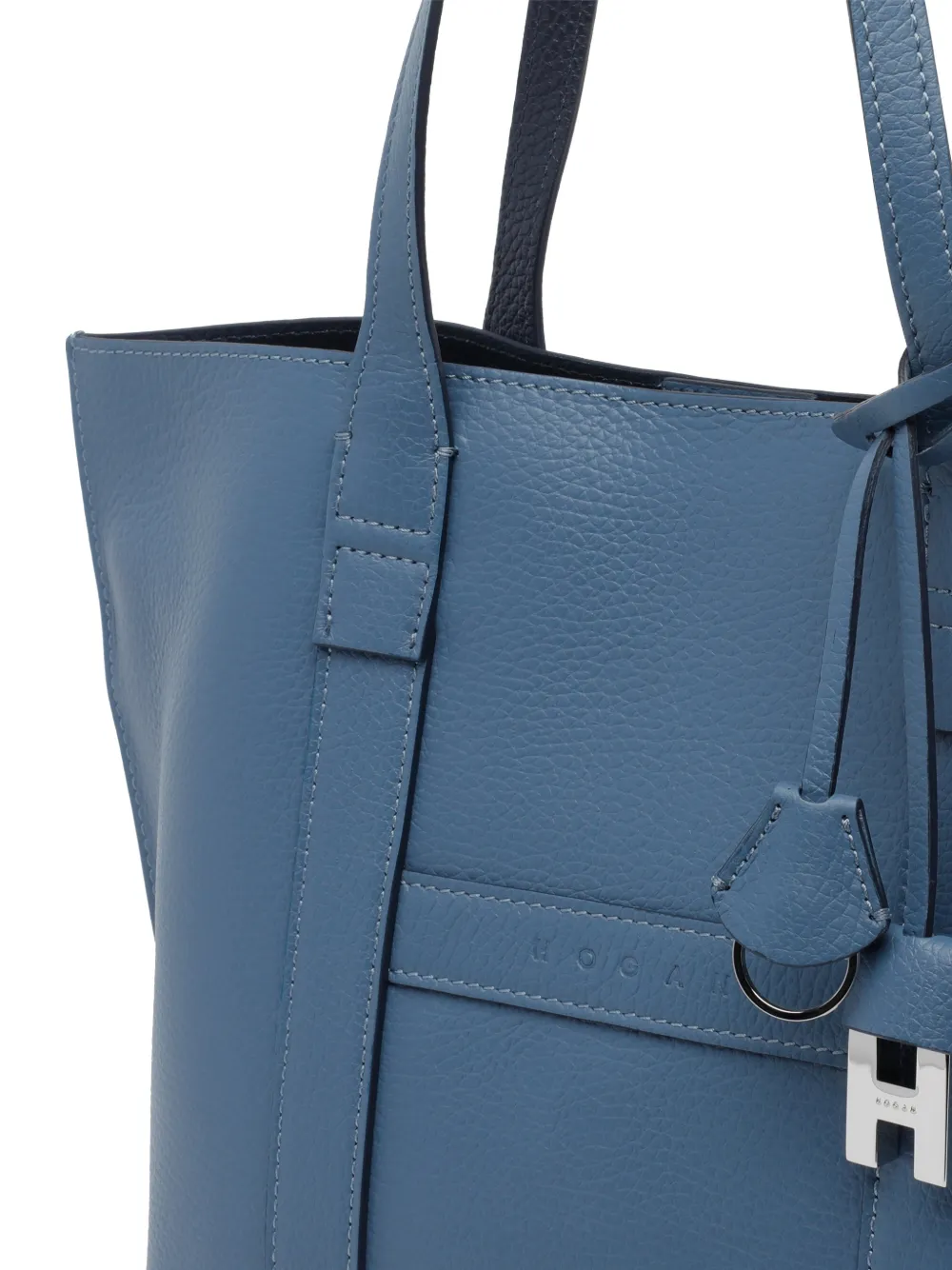 Hogan Shopper met logo-tag Blauw