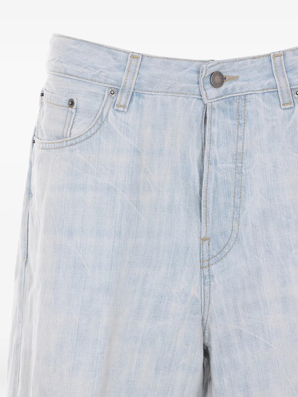 Haikure button logo jeans - Grijs