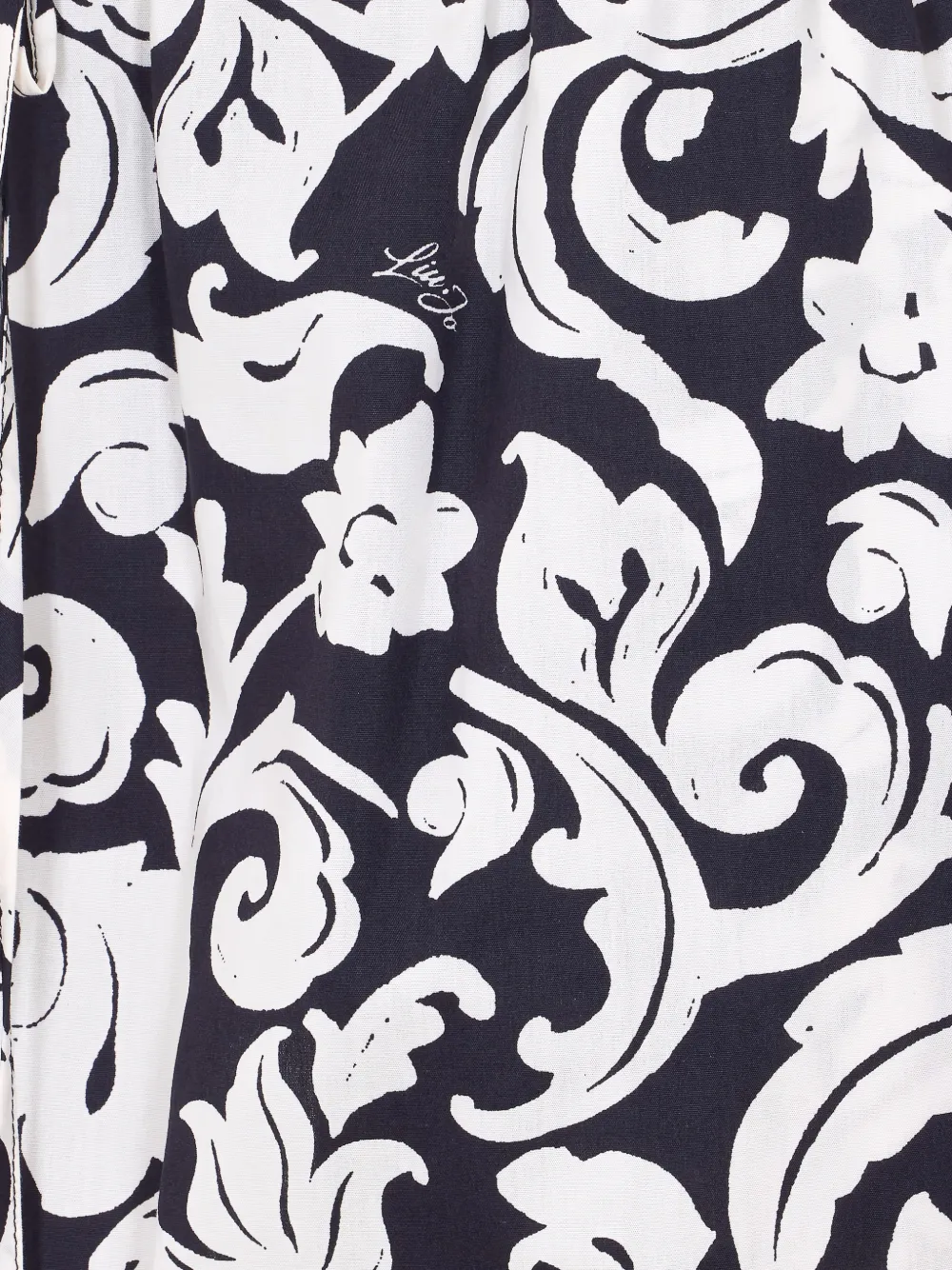 Elasticated Printed Midi Skirt