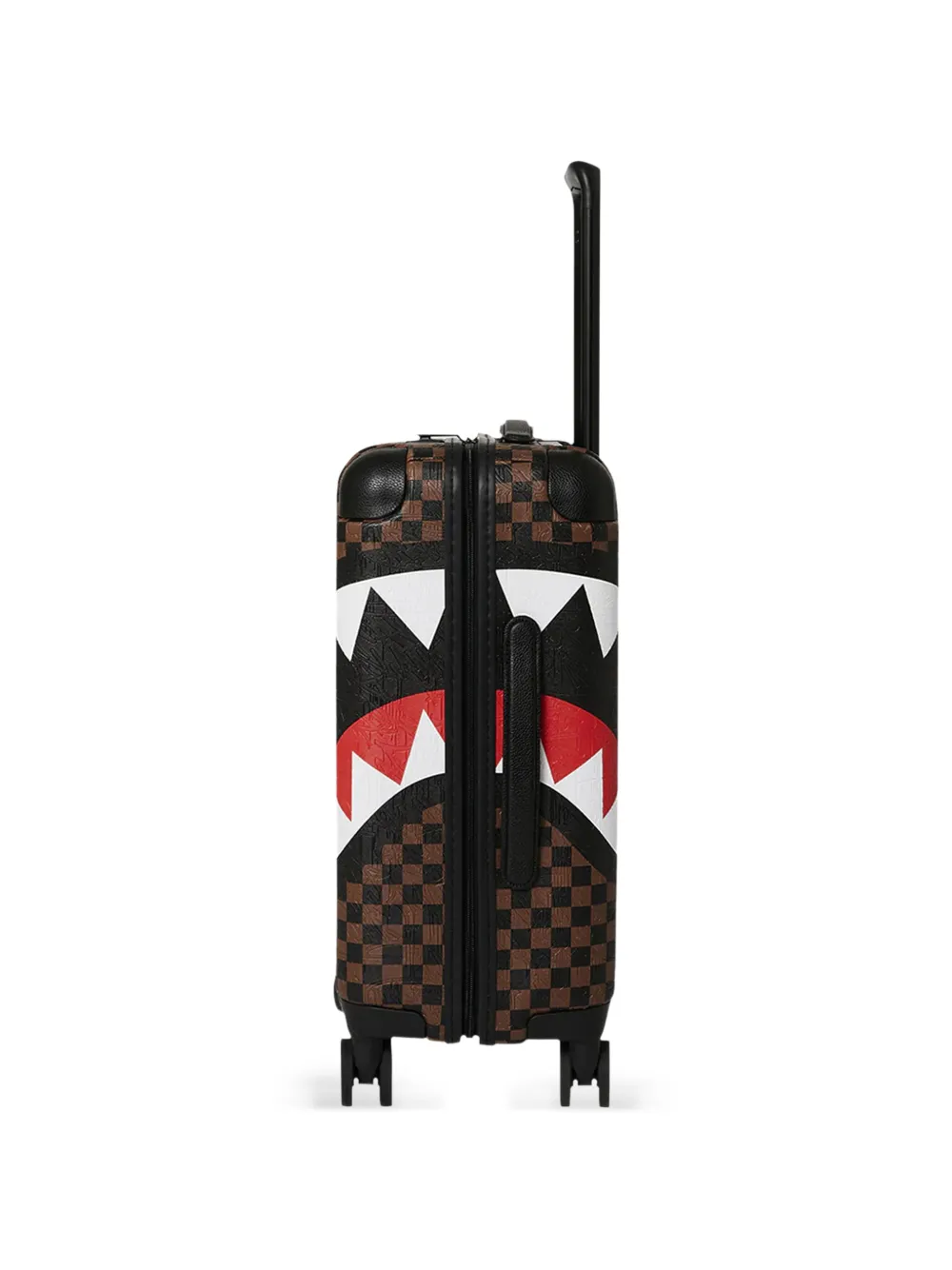 Sprayground Sawtooth Shark チェック スーツケース | ブラウン