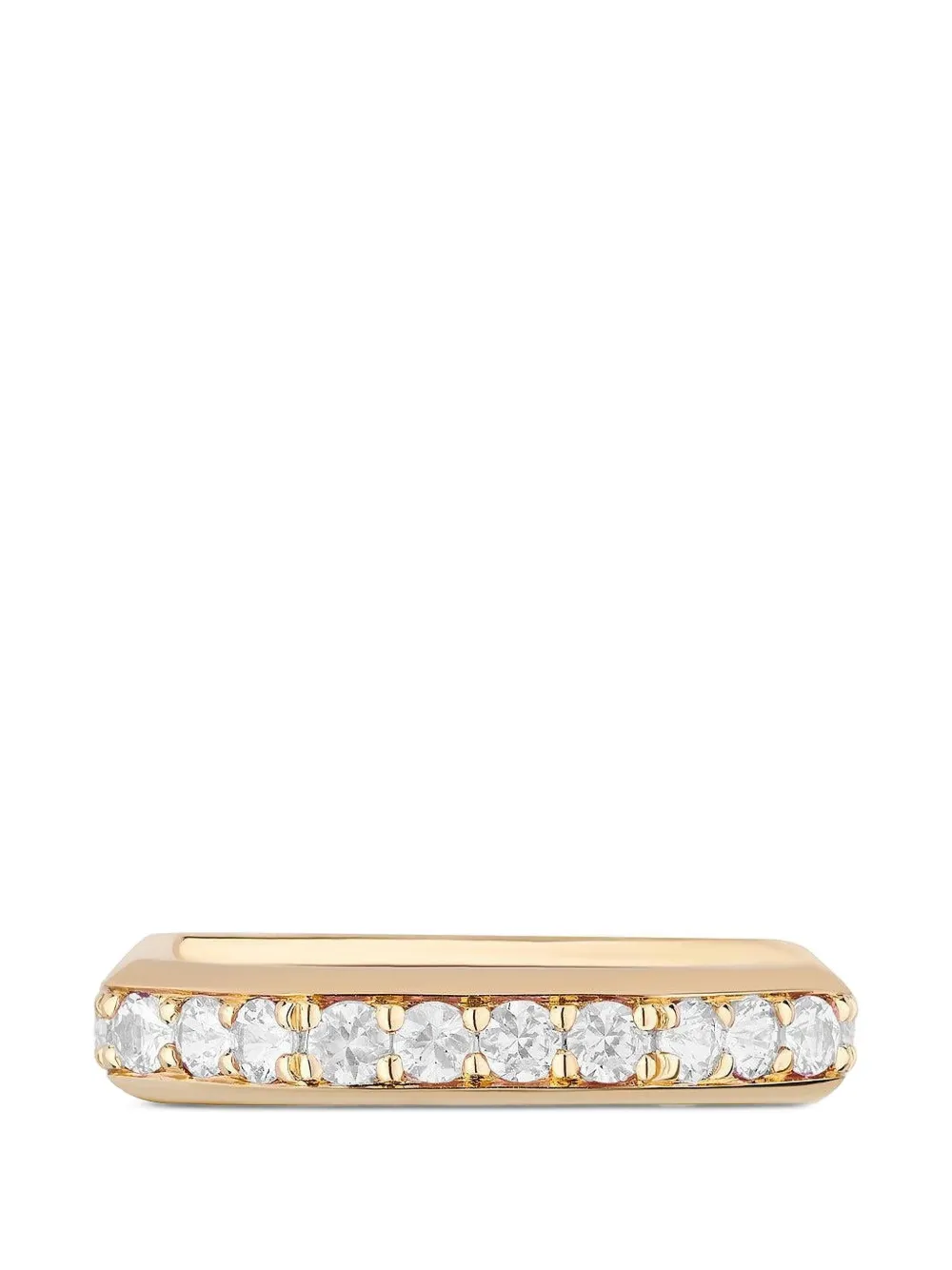  Goshwara Diamond Square-band Ring - Gold 