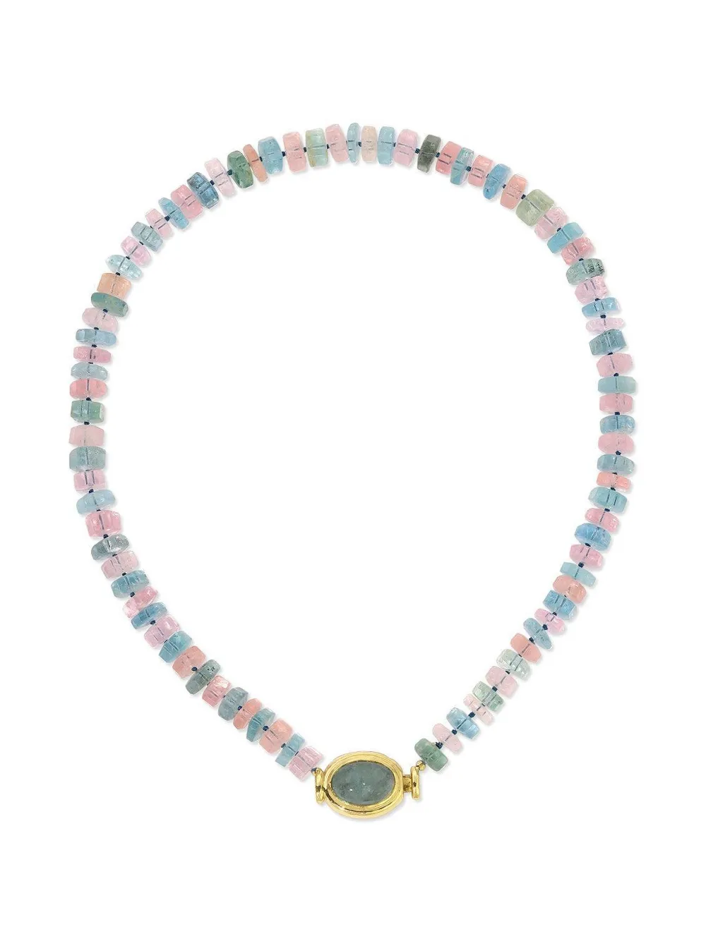 Octavia Elizabeth Sunset beryl-embellishment necklace - Rosa
