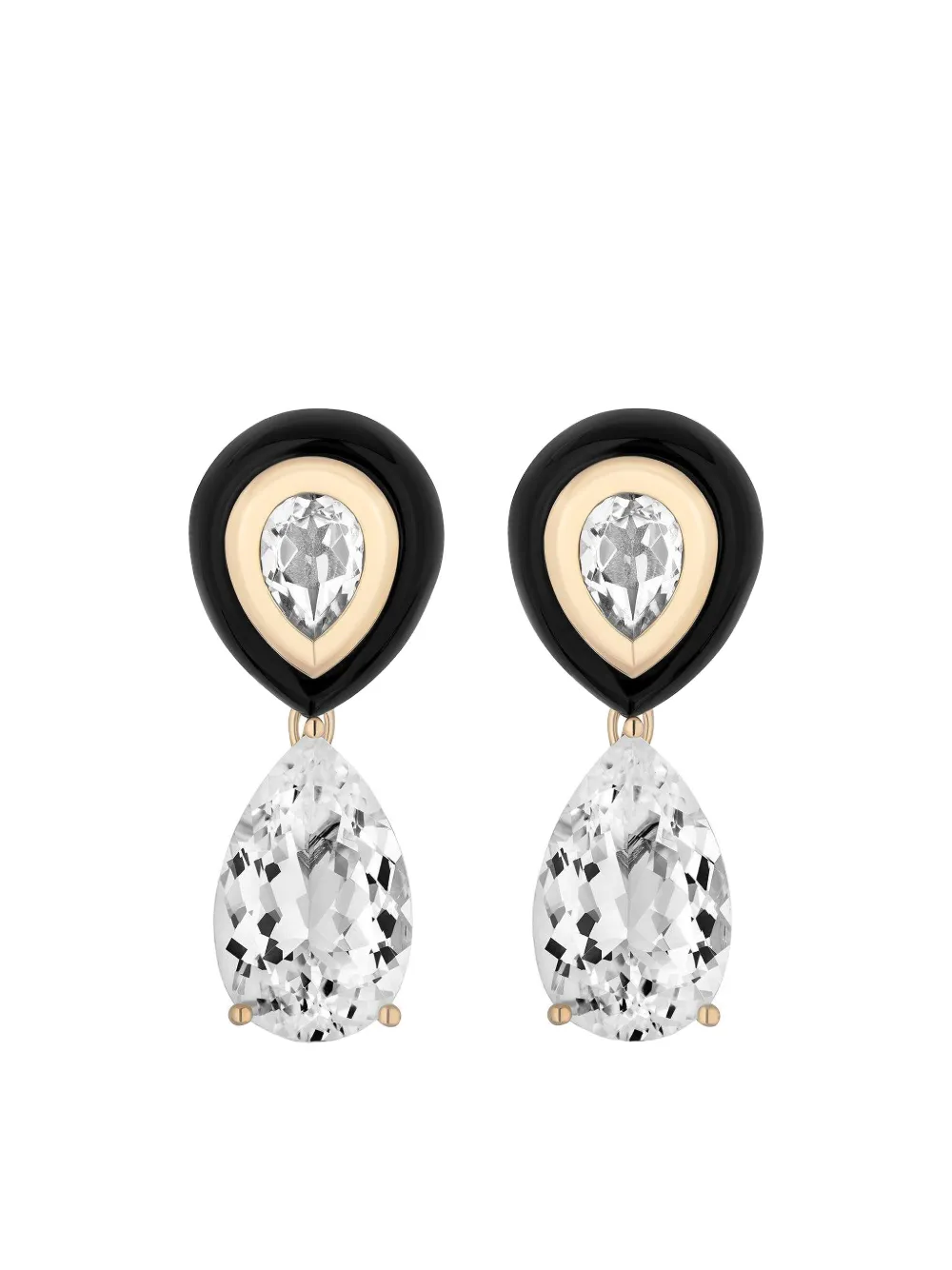 Mason and Books Adela white-topaz earrings - Nero