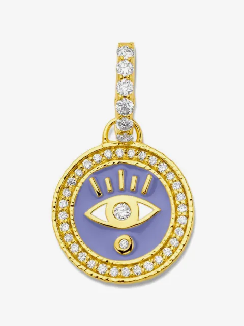 BUDDHA MAMA eye-embellishment diamond pendant