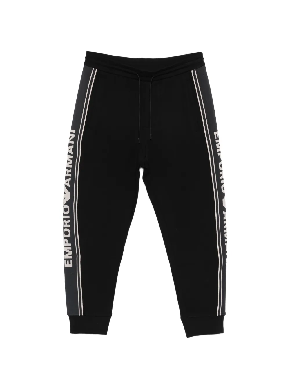 Emporio Armani logo-detail track pants - Nero