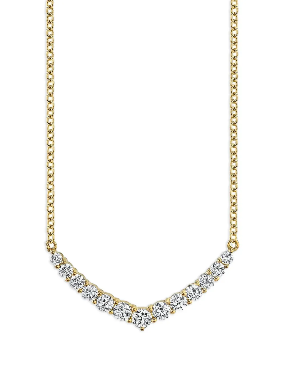 Anita Ko diamond curved necklace - Oro